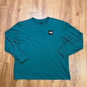 The North Face Men's Deep Teal Long Sleeve Tee